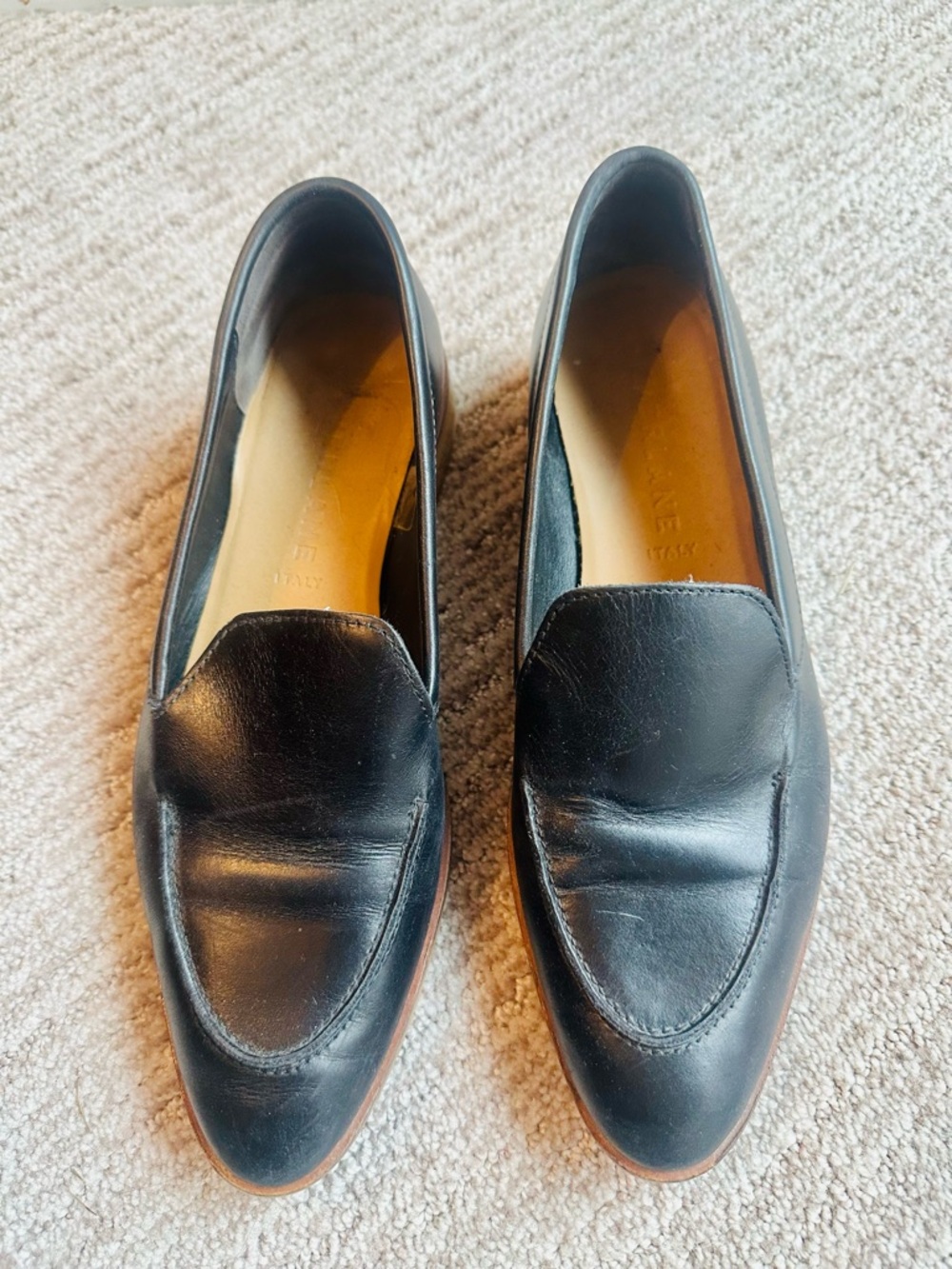 Everlane Black Leather Loafers